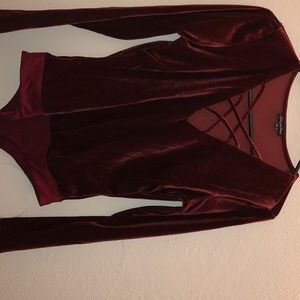 Velvet bodysuit